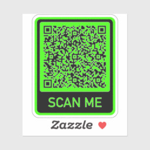 Benutzerdefiniertes QR-Code-Aufkleber-Beispiel Aufkleber