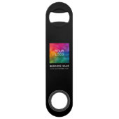 Benutzerdefiniertes QR-Code-Business-Logo Url Nied Speed Flaschenöffner (Vorderseite)