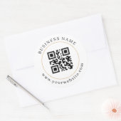 Benutzerdefiniertes QR-Code-Element Runder Aufkleber (Umschlag)