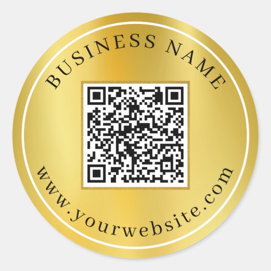 Benutzerdefiniertes QR-Code-Element Runder Aufkleber (Vorderseite)