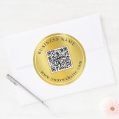Benutzerdefiniertes QR-Code-Element Runder Aufkleber (Umschlag)