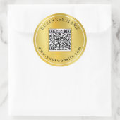 Benutzerdefiniertes QR-Code-Element Runder Aufkleber (Tasche)