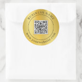 Benutzerdefiniertes QR-Code-Element Runder Aufkleber (Tasche)