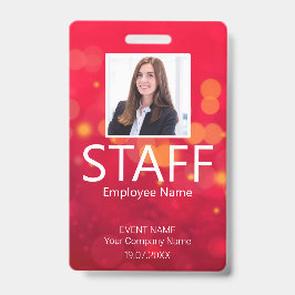 Benutzerdefiniertes QR-Code-EreignisRed-Abzeichen  Ausweis