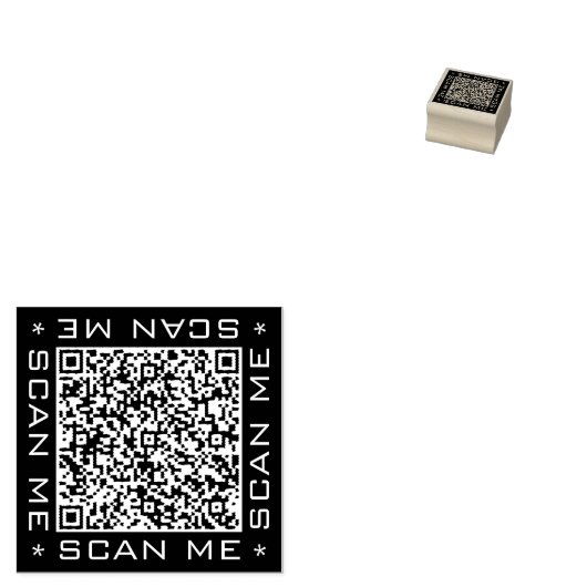 Benutzerdefiniertes QR-Code-Farbgummistempel Beisp Gummistempel (Stempel)