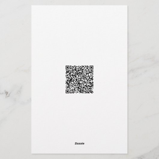 Benutzerdefiniertes QR-Code für das Business Stati Briefpapier (Rückseite)