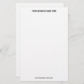 Benutzerdefiniertes QR-Code für das Business Stati Briefpapier (Vorne/Hinten)