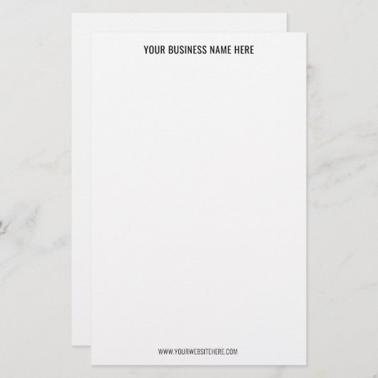 Benutzerdefiniertes QR-Code für das Business Stati Briefpapier (Vorne/Hinten)