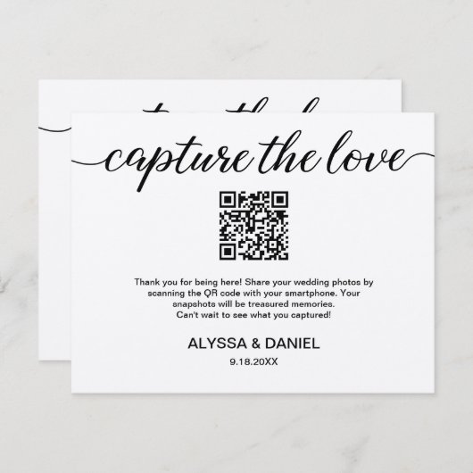 Benutzerdefiniertes QR-Code für die gemeinsame Nut Begleitkarte (Vorne/Hinten)