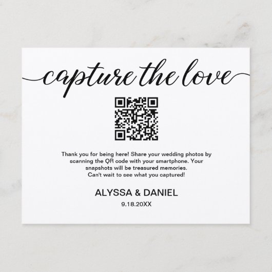 Benutzerdefiniertes QR-Code für die gemeinsame Nut Begleitkarte (Rückseite)