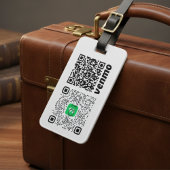 Benutzerdefiniertes QR-Code-Gepäcketikett Gepäckanhänger
