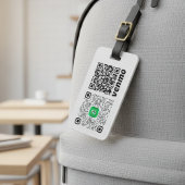 Benutzerdefiniertes QR-Code-Gepäcketikett Gepäckanhänger