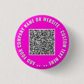 Benutzerdefiniertes QR-Code-Geschäftsförderbutton- Button (Vorderseite)