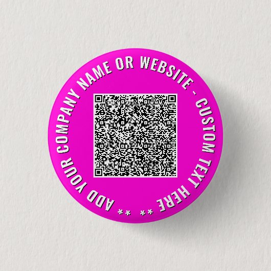 Benutzerdefiniertes QR-Code-Geschäftsförderbutton- Button (Vorderseite)