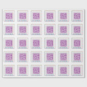 Benutzerdefiniertes QR Code Jellyboa Color Frame G Geschenkpapier (Flach)