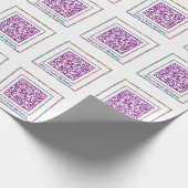 Benutzerdefiniertes QR Code Jellyboa Color Frame G Geschenkpapier (Ecke)