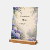 Benutzerdefiniertes QR-Code-Memorial mit Wasserfar Acrylschild (Winkel)