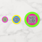 Benutzerdefiniertes QR-Code Scan-Party Confetti Fa Konfetti (Rückseiten)