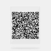 Benutzerdefiniertes QR-Code-Scan Personalisiertes Acrylschild (Vorderseite)