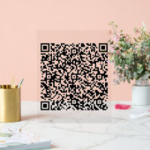 Benutzerdefiniertes QR-Code-Scan Personalisiertes Acrylschild (Hochzeit)