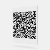 Benutzerdefiniertes QR-Code-Scan Personalisiertes Acrylschild (Winkel)