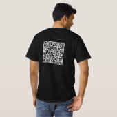 Benutzerdefiniertes QR-Code-T-Shirt-Beispiel T-Shirt (Schwarz voll)