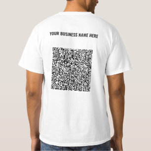 Benutzerdefiniertes QR-Code-T-Shirt mit Ihrem Firm T-Shirt
