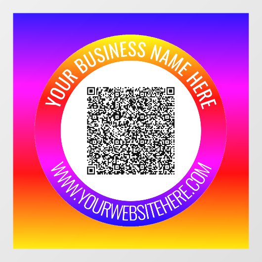 Benutzerdefiniertes QR-Code-Textvorschau-Fenster Fensteraufkleber (Blatt)