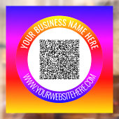 Benutzerdefiniertes QR-Code-Textvorschau-Fenster Fensteraufkleber (Blatt 2)