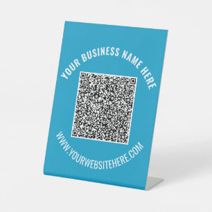 Benutzerdefiniertes QR-Code und Pedestzeichen für Sockelschild