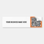 Benutzerdefiniertes QR-Code-Werbebumper-Sticker-Be Autoaufkleber (Vorne)