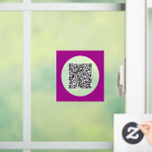 Benutzerdefiniertes QR-Code-Werbefenster Fensteraufkleber (Zuhause)