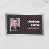 Benutzerdefiniertes QR-Foto für Prozessserver Visitenkarte (Vorderseite)