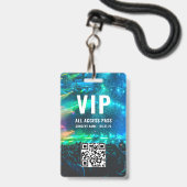 Benutzerdefiniertes QR-Foto Weißer VIP-Zugriff Ausweis (Vorderseite mit Lanyard)