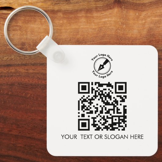 Benutzerdefiniertes QR Kundengeschenk Marketing No Schlüsselanhänger (Vorderseite)