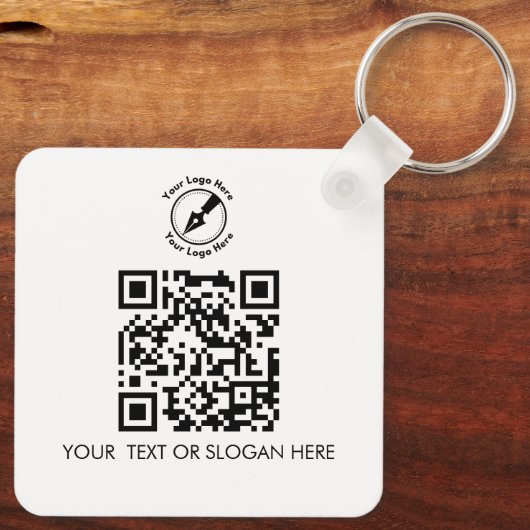 Benutzerdefiniertes QR Kundengeschenk Marketing No Schlüsselanhänger (Rückseite)