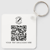 Benutzerdefiniertes QR Kundengeschenk Marketing No Schlüsselanhänger (Rückseite)