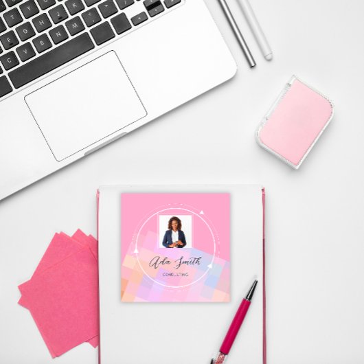 Benutzerdefiniertes QRCode-Logo, Geometrischer Pla Quadratische Visitenkarte