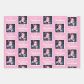 Benutzerdefiniertes quadratisches Foto Weihnachtsw Geschenkpapier Set (Vorderseite 3)