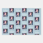 Benutzerdefiniertes quadratisches Foto Weihnachtsw Geschenkpapier Set (Vorderseite 2)