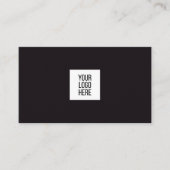 Benutzerdefiniertes quadratisches Logo Professione Visitenkarte (Vorderseite)