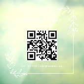 Benutzerdefiniertes quadratisches QR-Code-Schild f Fensteraufkleber (Blatt 3)