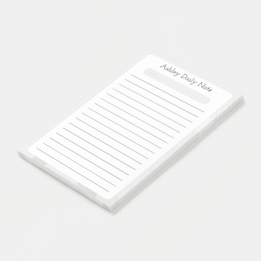 Benutzerdefiniertes Quick Daily Notes-Design Post-it Klebezettel (angewinkelt)