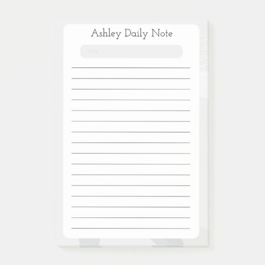 Benutzerdefiniertes Quick Daily Notes-Design Post-it Klebezettel (Vorderseite)