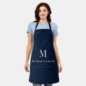 Benutzerdefiniertes Quiet Luxury Anwesen Monogramm Schürze (Getragen)