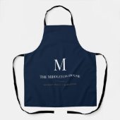 Benutzerdefiniertes Quiet Luxury Anwesen Monogramm Schürze (Vorderseite)