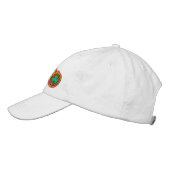 Benutzerdefiniertes Racing Flames Irish Bullet Abz Bestickte Kappe (Links)