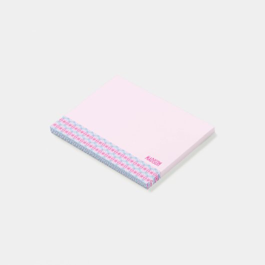 Benutzerdefiniertes Radmuster für Textzyklen Post-it Klebezettel (angewinkelt)