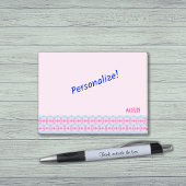 Benutzerdefiniertes Radmuster für Textzyklen Post-it Klebezettel