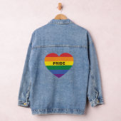 Benutzerdefiniertes Rainbow-Herz Jeansjacke (Hangar)